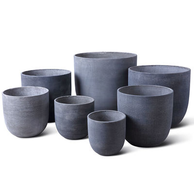 kupować Czarujące ręcznie wykonane ceramiczne garnki do sadzenia GRC Okrągły kształt odporny na warunki pogodowe Otwór drenażowy łatwy do czyszczenia online manufacture