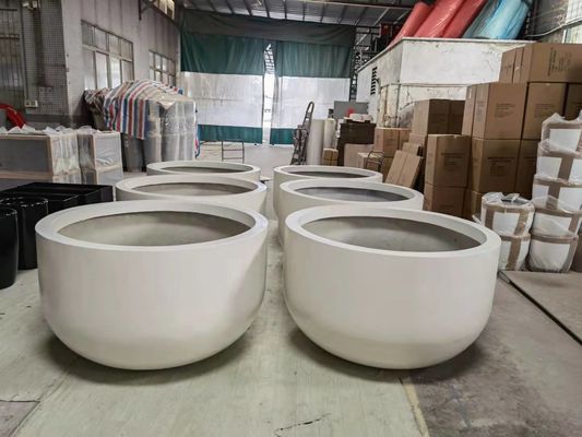 kupować Duże wysokie garnki z włókna szklanego do dekoracji ogrodu na zewnątrz online manufacture