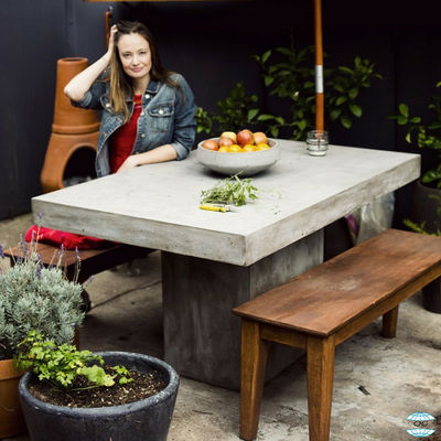 kupować Home Ogród Premium Betonowe zestawy stołowe do mebli zewnętrznych GRC Meble stołowe online manufacture