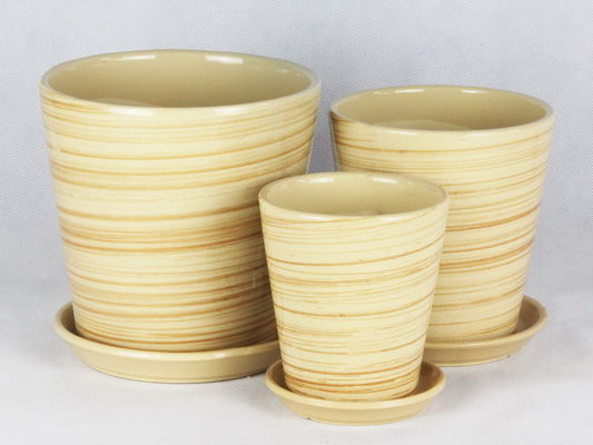 kupować Jednostkowa ilość ręcznie wykonanych pojemników ceramicznych Odwadnienie dla roślin kwitnących online manufacture
