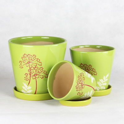 kupować Małe okrągłe garnki ceramiczne w małych rozmiarach Stylne dla roślin online manufacture