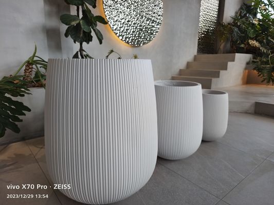 kupować Gładkie powierzchnie Fiberclay Planter dla dostosowanych opcji wyświetlania roślin online manufacture