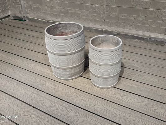 kupować Woda i ogień Włókno glinne Planter okrągły kształt online manufacture