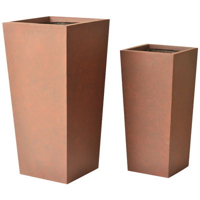 Matte Finish Blue Fiber Reinforced Planter z otworami drenażowymi