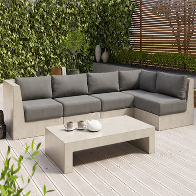 Chiny Foshan City Betonowy Patio Side Table dla Dekoracji Zewnętrznej Betonowy Stolik Sety Ławki