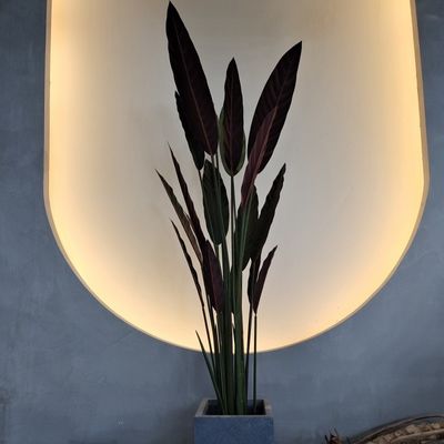 Życiowy 140cm Faux Bird Of Paradise Tree Sztuczna roślina do pomieszczeń wewnętrznych / zewnętrznych