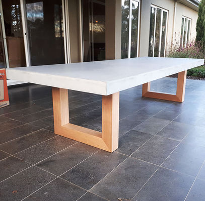 Specjalistyczne meble betonowe zewnętrzne GRC Patio Garden Bench Table For Poolside