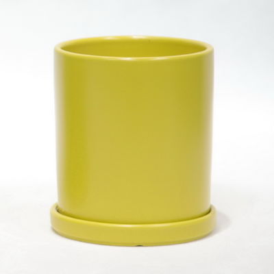 Błyskotliwy biały, ceramiczny garnek do roślin w pomieszczeniach, łatwy do czyszczenia i utrzymania