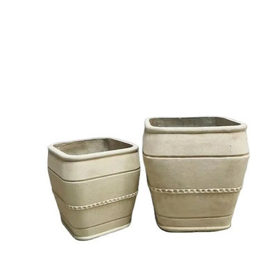 Modernizacja przestrzeni zewnętrznej GRC Plantatorki kwiatowe w starożytnych stylu L38*W38*H38CM