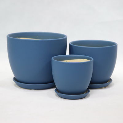 Ognioodporne, o wysokiej błyszczącej wykończenia, okrągłe garnki ceramiczne do roślin