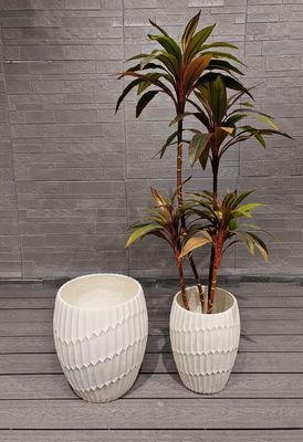 Wnętrza wewnętrzne i zewnętrzne Planter z gliny włóknistej z długotrwałym okresem trwania Trzymaj 5-6 lat