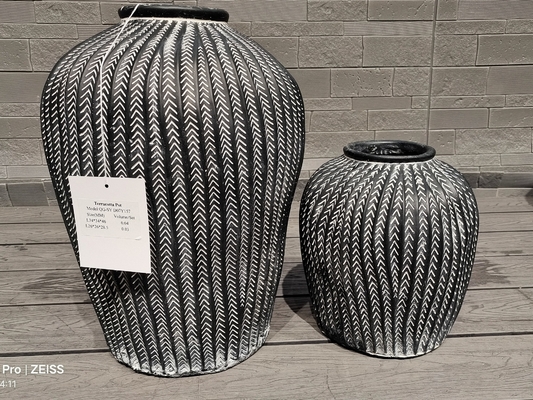 5-6 Years Outdoor Life Time Fiber Clay Planter for Customed Modern Style Requirements