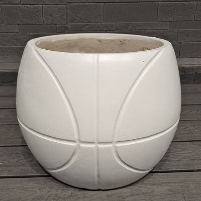 Klasyczny design koszykówki Sporty Fun Tematyczny wygląd Sferyczna włókna gliny Planter